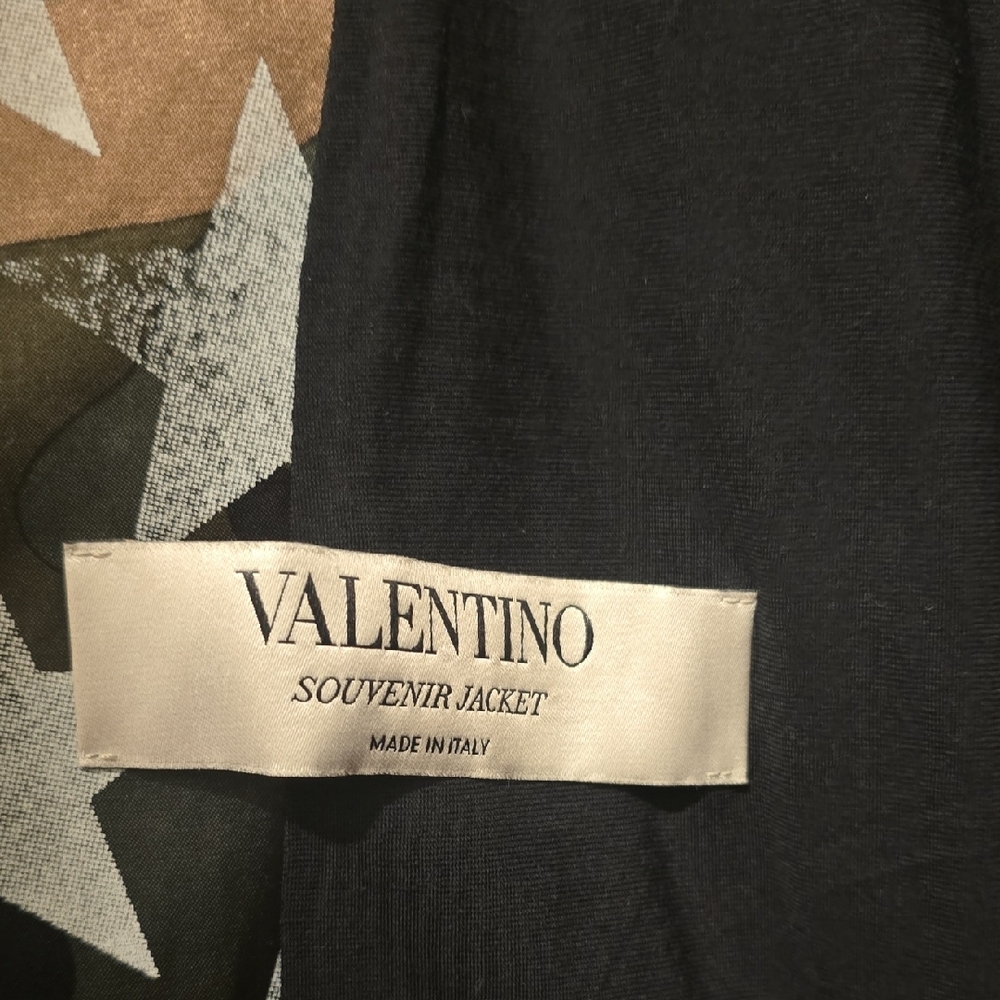 Valentino Black and Tan Star Jacket